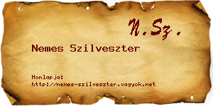 Nemes Szilveszter névjegykártya